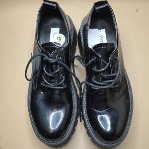 Steve Madden Glossy Black Women's Loafers